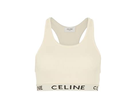 celine sports bra off white|celine sports bra dupe.